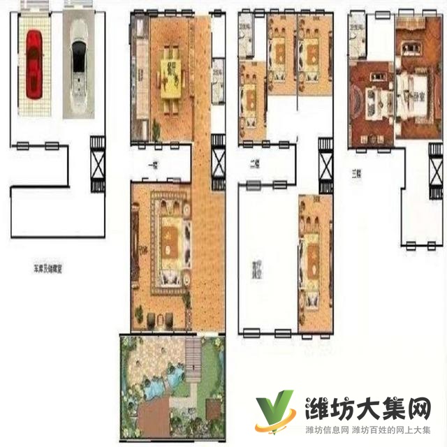 鳶都湖畔高檔別墅信圓居，挑空大堂，帶花園帶觀景露臺